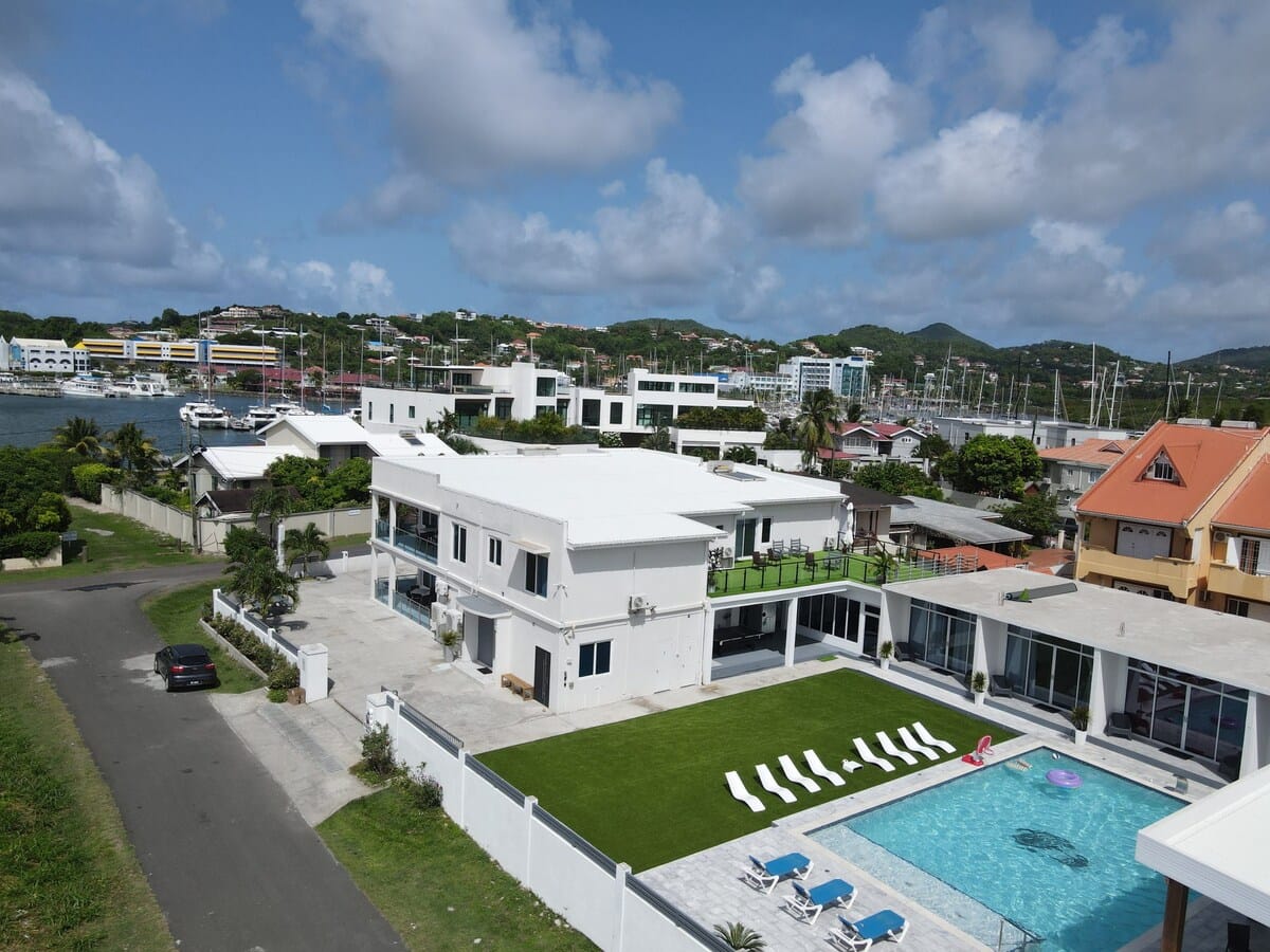 Paris Villas Rodney Bay from above