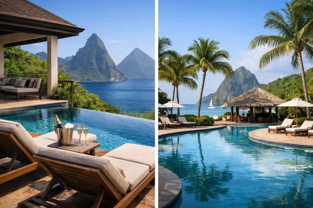 Luxury Villa vs Resort Saint Lucia
